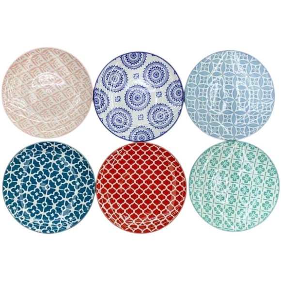 Danny Home Porcelain Flate Plates 8.5 Inch 1Pcs