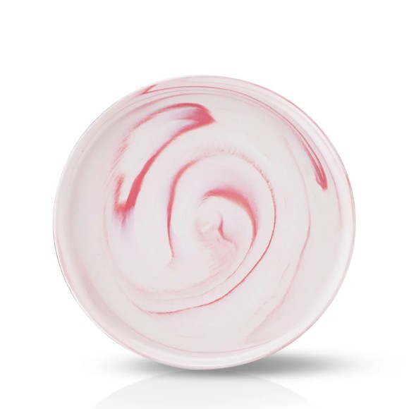 Danny Home Porcelain Pink Marble Dinner Plates 1Pcs 10Inch