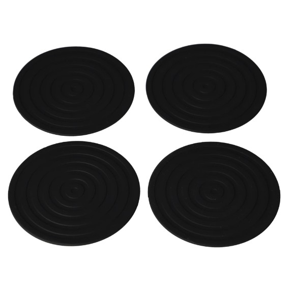 Danny Home Silicone Coaster Grey Set 4Pcs 10cm