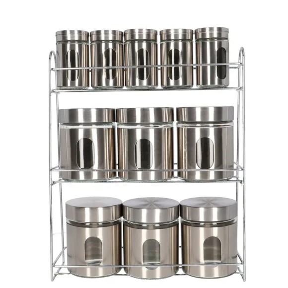 Danny Home Spice Bottle Set with Stand 12Pcs