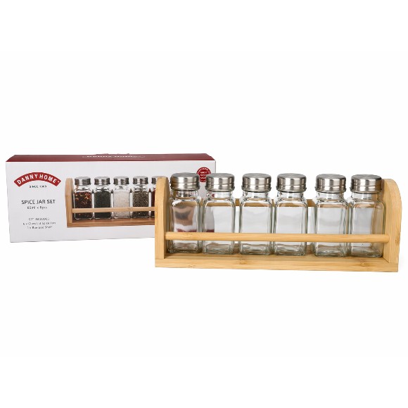 Danny Home Spice Jar Set with Stand 7pcs
