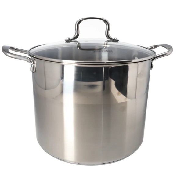 Danny Home Stainless Steel Stockpot With Glass Lid