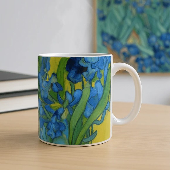 Danny Home Vincent van Gogh Irises Ceramic Coffee Mug 350ml