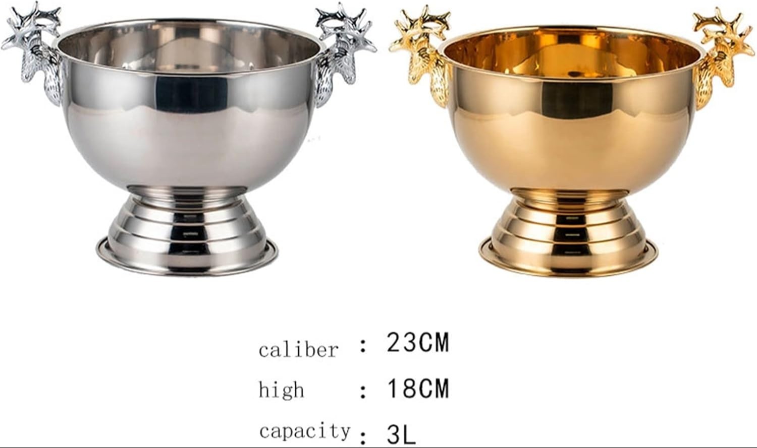 deer-head-stainless-steel-ice-pails-ice-bucket-great-for-home-bar-chilling-drinks