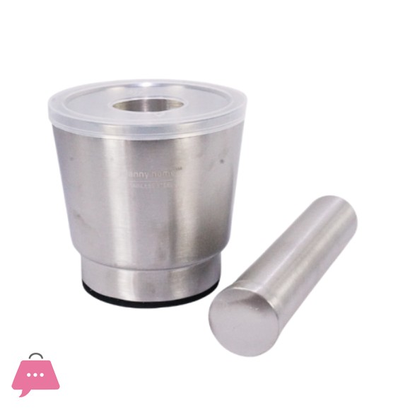 STAINLESS STEEL MORTAR & PESTLE 10CM