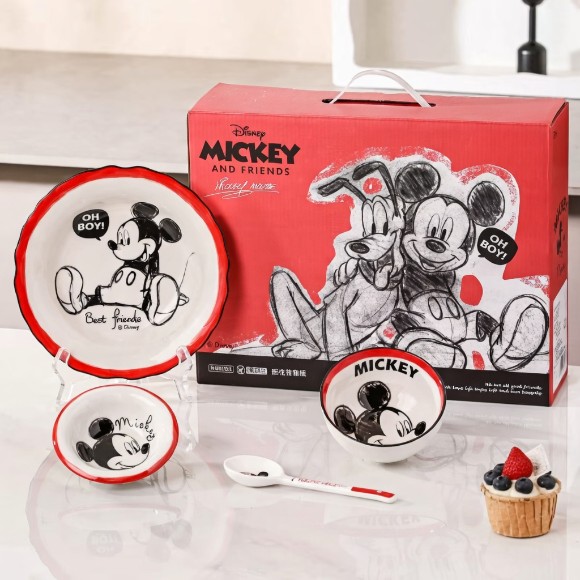 Disney Mickey & Friends Ceramic Meal Set of 4