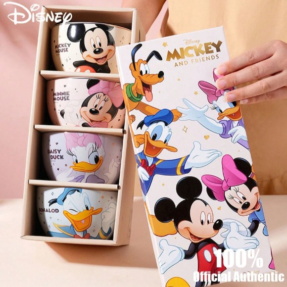 Disney Mickey & Friends Ceramic Bowl Set of 4