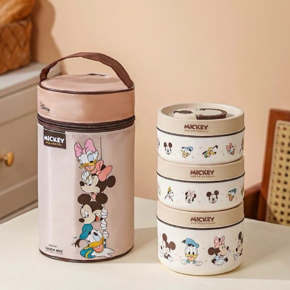 Disney Mickey & Friends Lunch Box Set with Insulated Carry Bag