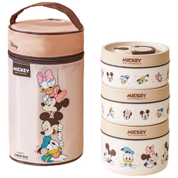 Disney Mickey & Friends Lunch Box Set with Insulated Carry Bag