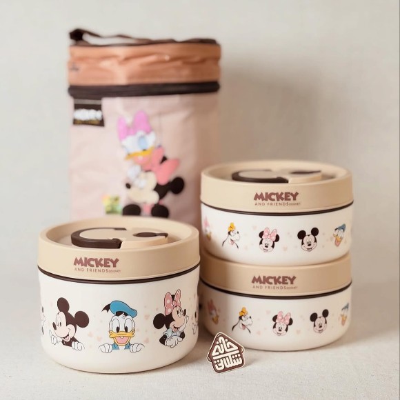 Disney Mickey & Friends Lunch Box Set with Insulated Carry Bag