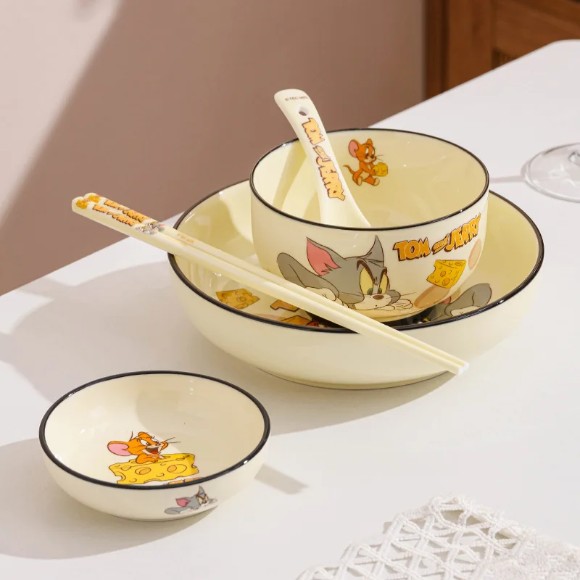 Disney Tom and Jerry Ceramic Meal Set of 5