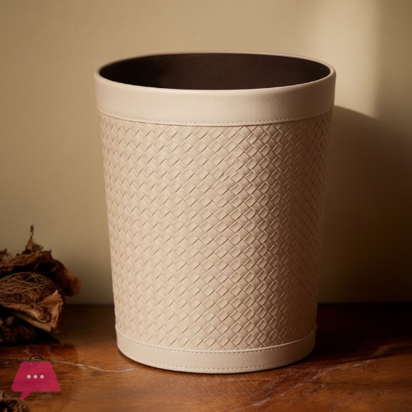 Elegance Faux Leather Dustbin