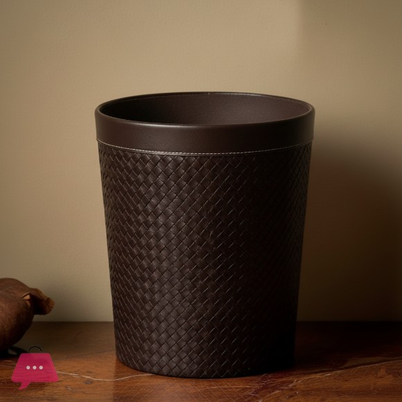 Elegance Faux Leather Dustbin
