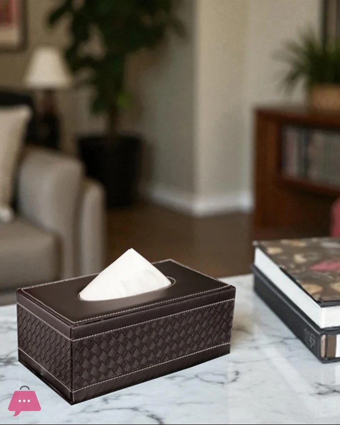 elegance-faux-leather-tissue-box