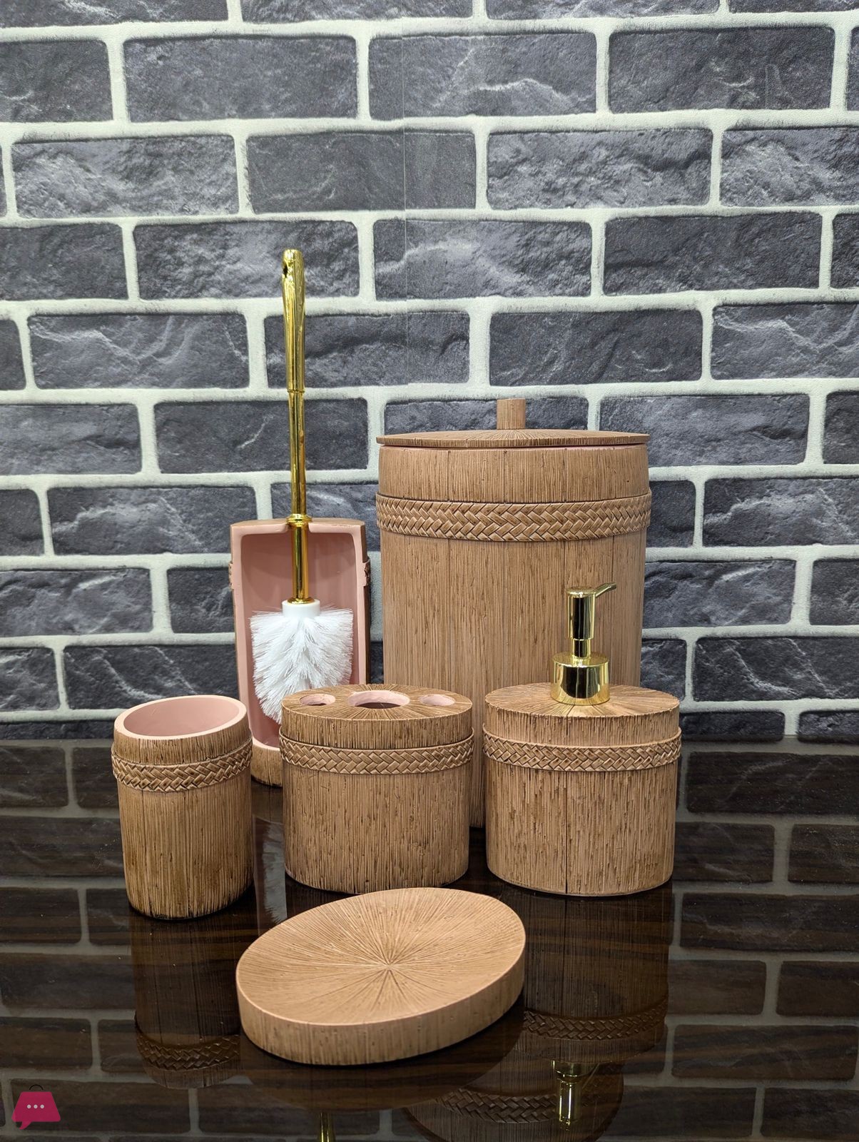 elegant-bamboo-pattren-resin-bathroom-accessory-set-of-6