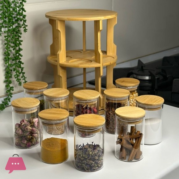 Elegant Space-Saving Multi-Functional Spice Storage Set - 10Pcs x 250ml