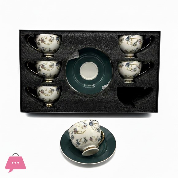 Exquisite Floral Tea Cup & Saucer Set for Gift Box