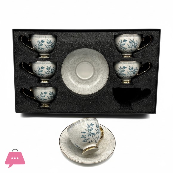 Exquisite Floral Tea Cup & Saucer Set for Gift Box