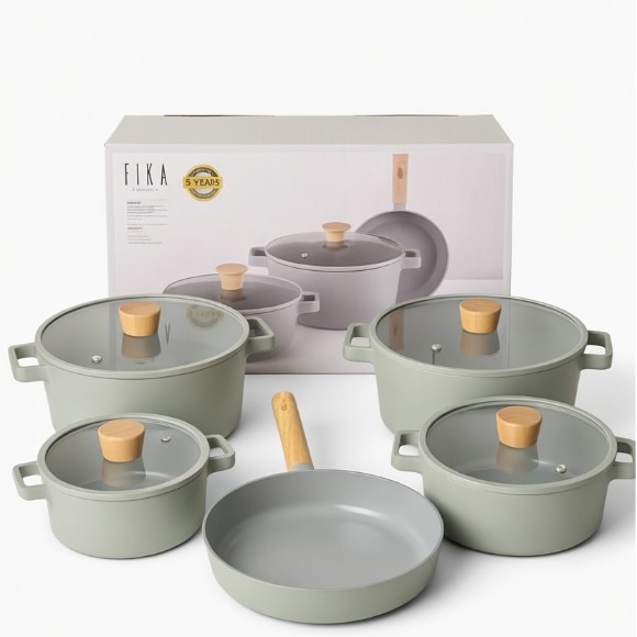 FIKA Neoflam Cookware Set Korean Made - 11-Piece