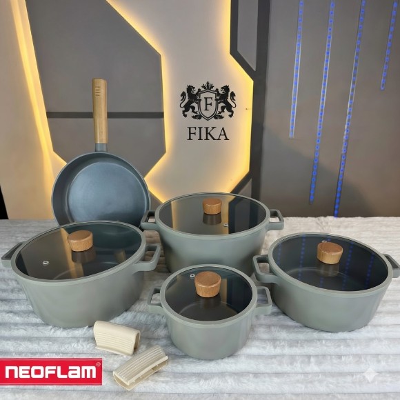 FIKA Neoflam Cookware Set Korean Made - 11-Piece