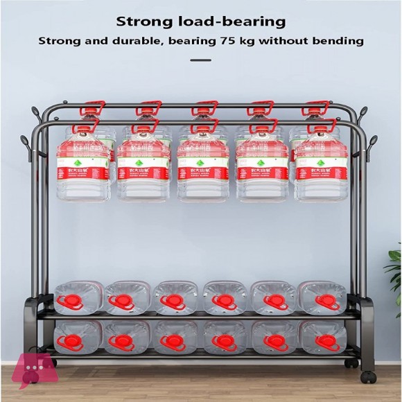 Floor Standing Movable Storage Garments Rack