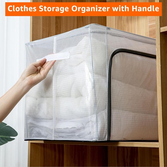 Foldable Transparent Storage Bag - 23 x 16 x 14 Inch