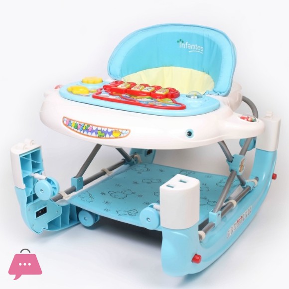 Infantes Whale Baby Walker + Rocker - 1079