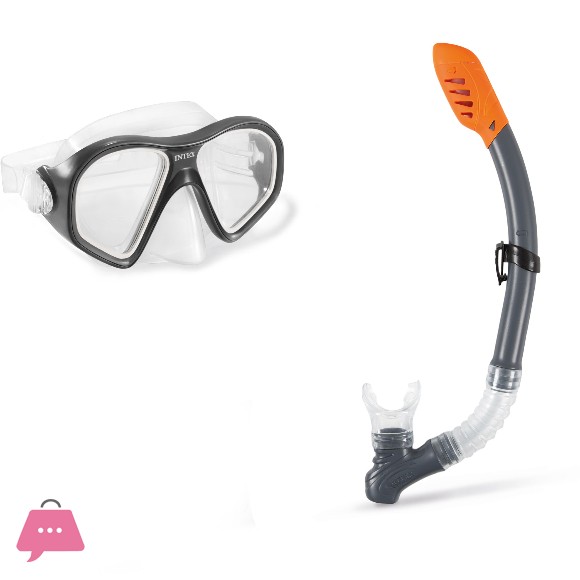 Intex Mask Snorkel Set Reef Rider 14+ Adult - 55648