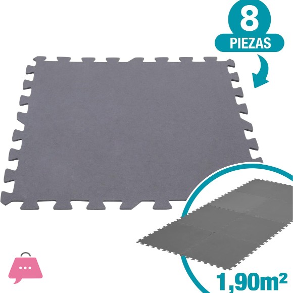 Intex Interlocking Padded Floor Protector Grey 50 x 50cm - 29084