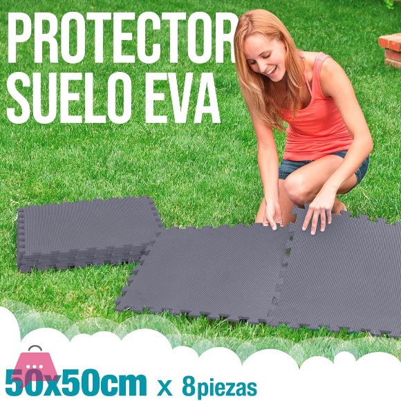 Intex Interlocking Padded Floor Protector Grey 50 x 50cm - 29084