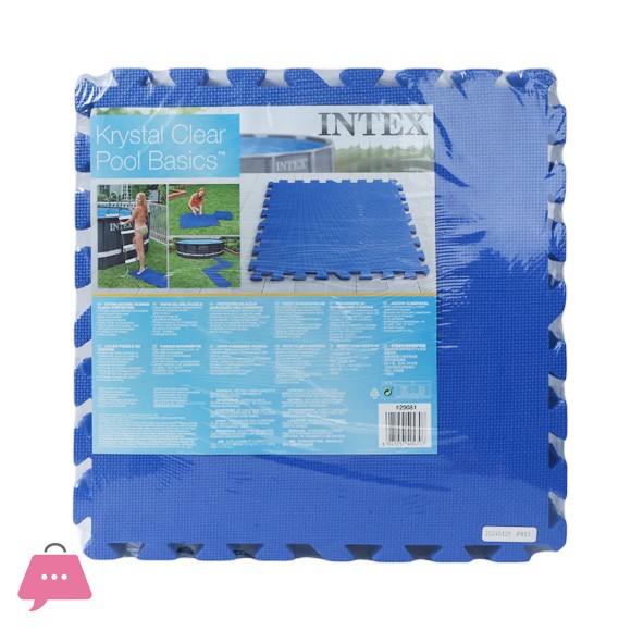 Intex Interlocking Padded Floor Protector Ground Sheet Set -8Pcs - 50 x 50 x 1 cm - 29081