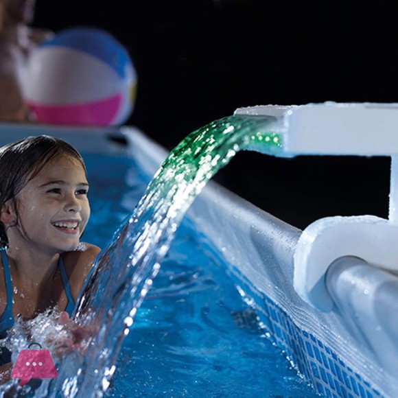Intex Multi-Color LED Waterfall Cascade 3 Bright Color Red Blue Green - 28090