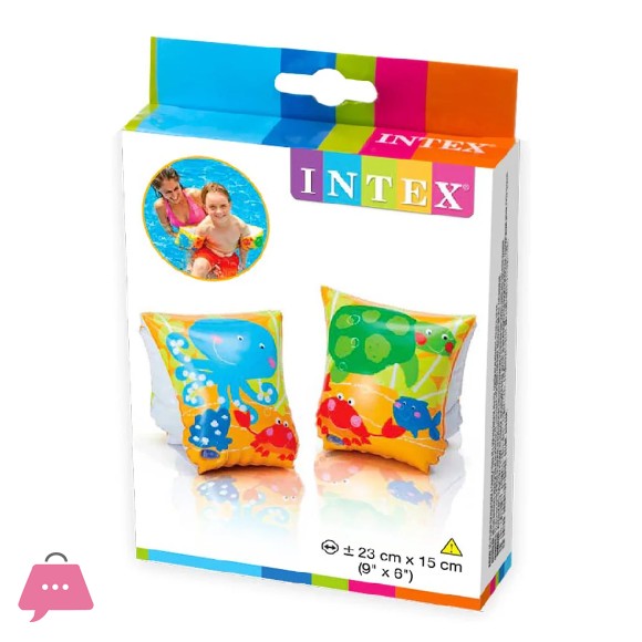 Intex Tropical Buddies Swim-wings Arm Band, For Age 3 to 6 - 58652