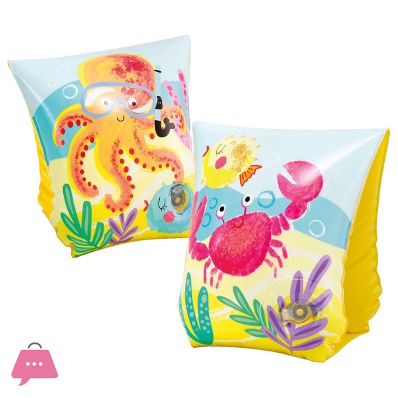 Intex Tropical Buddies Swim-wings Arm Band, For Age 3 to 6 - 58652