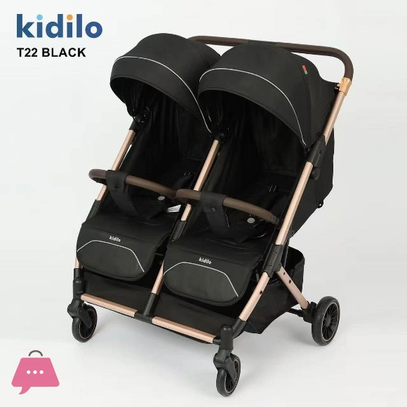 Kidilo T22 Twin Baby Stroller Side by Side in Pakistan
