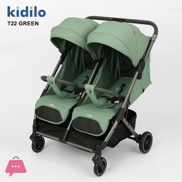 Kidilo T22 Twin Baby Stroller Side by Side in Pakistan
