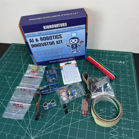 Kidnovators Ai & Robotics Innvoator Kit / Arduino Based 50 in 1 Smart Stem Kit