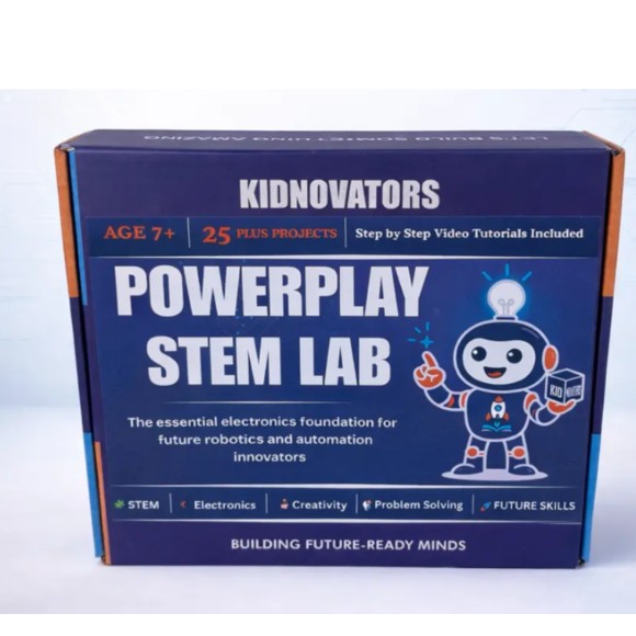 Kidnovators Powerplay Stem Lab ( 25 + Science Projects For Kids )