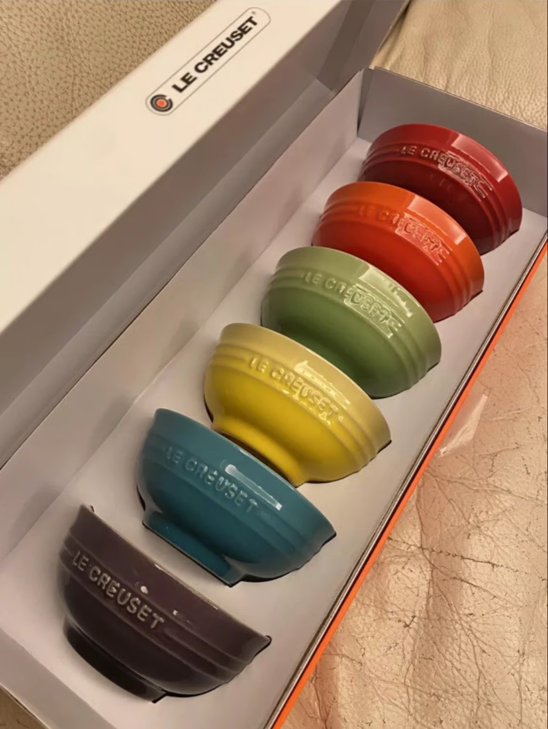 le-creuset-bowl-mini-ball-6-color-rainbow-6-pieces-set
