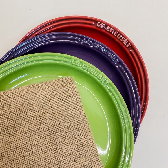 LE CREUSET Rainbow Ceramic Set of 6 Plates Set of 6 - 7.5inch