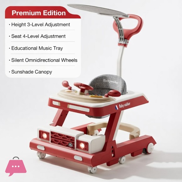 Little Drivers First Steps Baby Walker Land Rover Design Multifunctional
