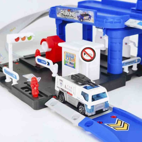 Mastery Toys Rescue Parking Lot Station Box