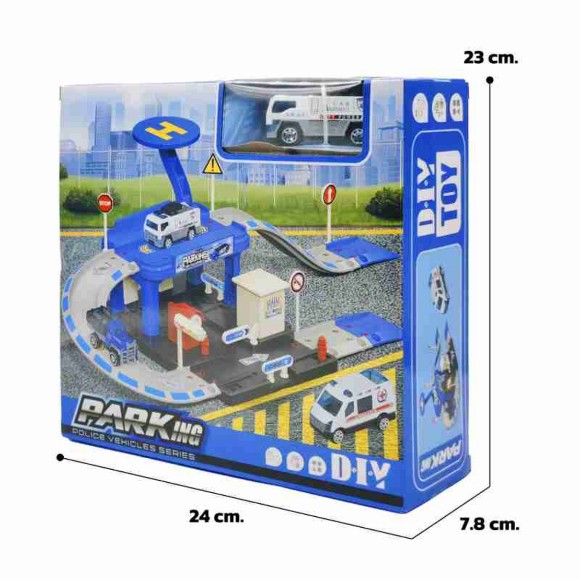 Mastery Toys Rescue Parking Lot Station Box