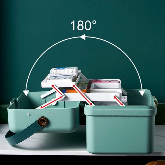 Medical Box Storage First Aid Box Three-Layer