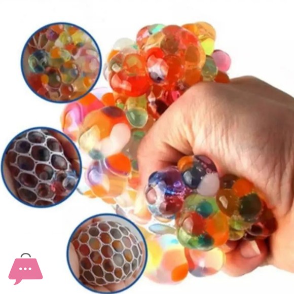 Mesh Squishy Balls Stress Relief Squeeze Grape Balls Slime Stress Ball Anti Stress Toys