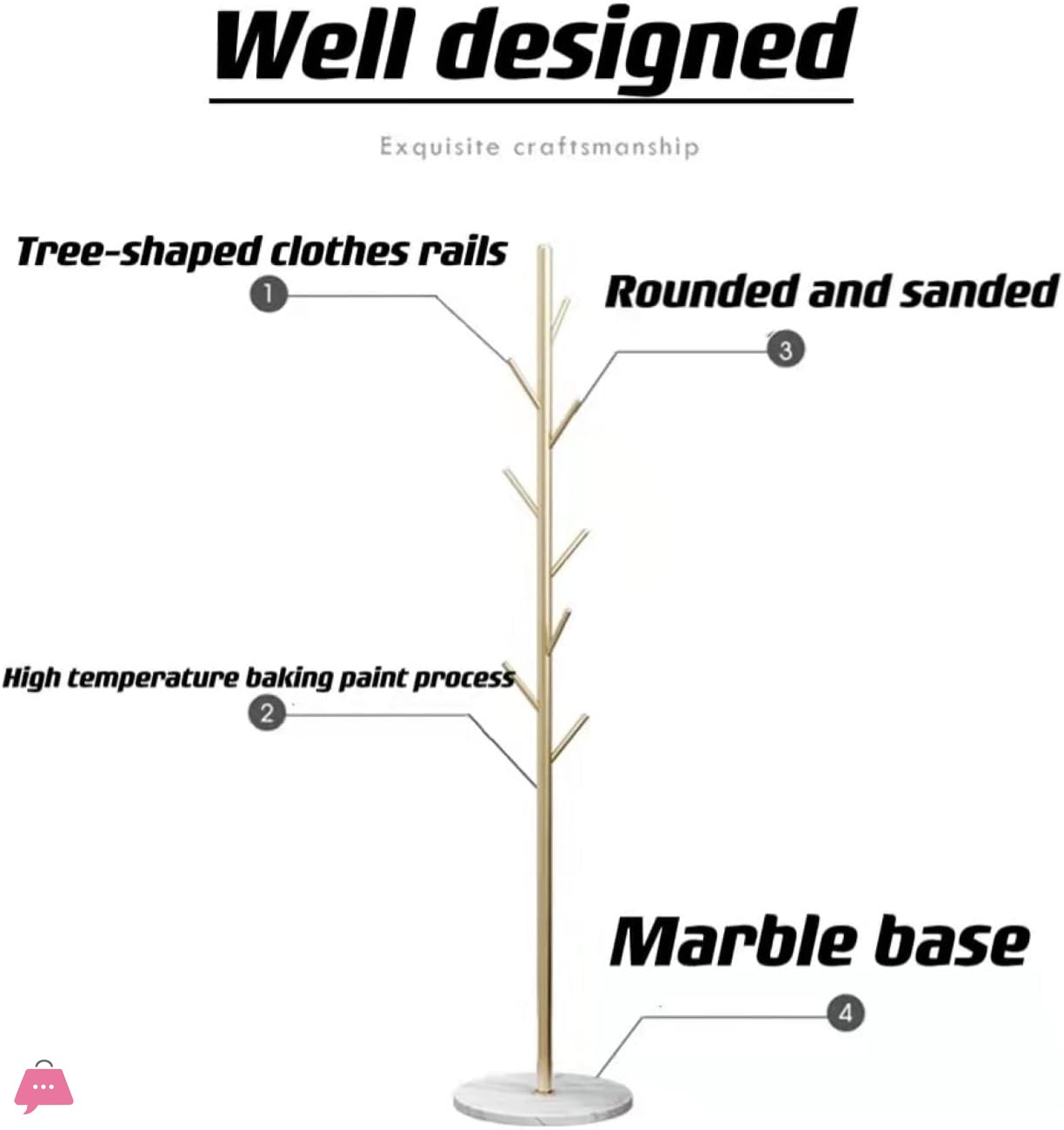 metal-coat-rack-bracket-finish-stable-marble-round-base-with-high-end-hooks-freestanding-metal-tree-easy-to-assemble-(gold-stainless-steel)