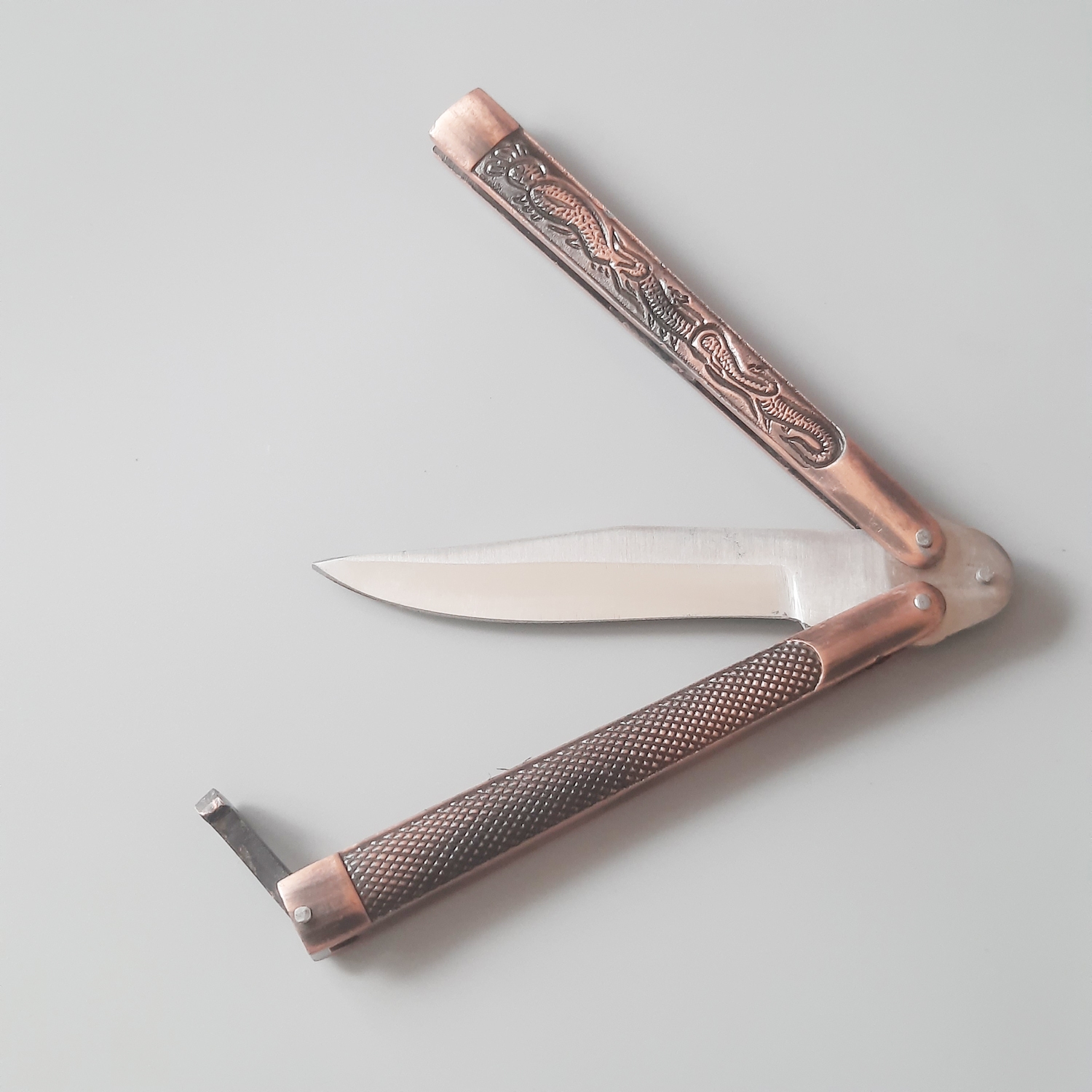 Stainless Steel Butterfly Knife Folding Blade