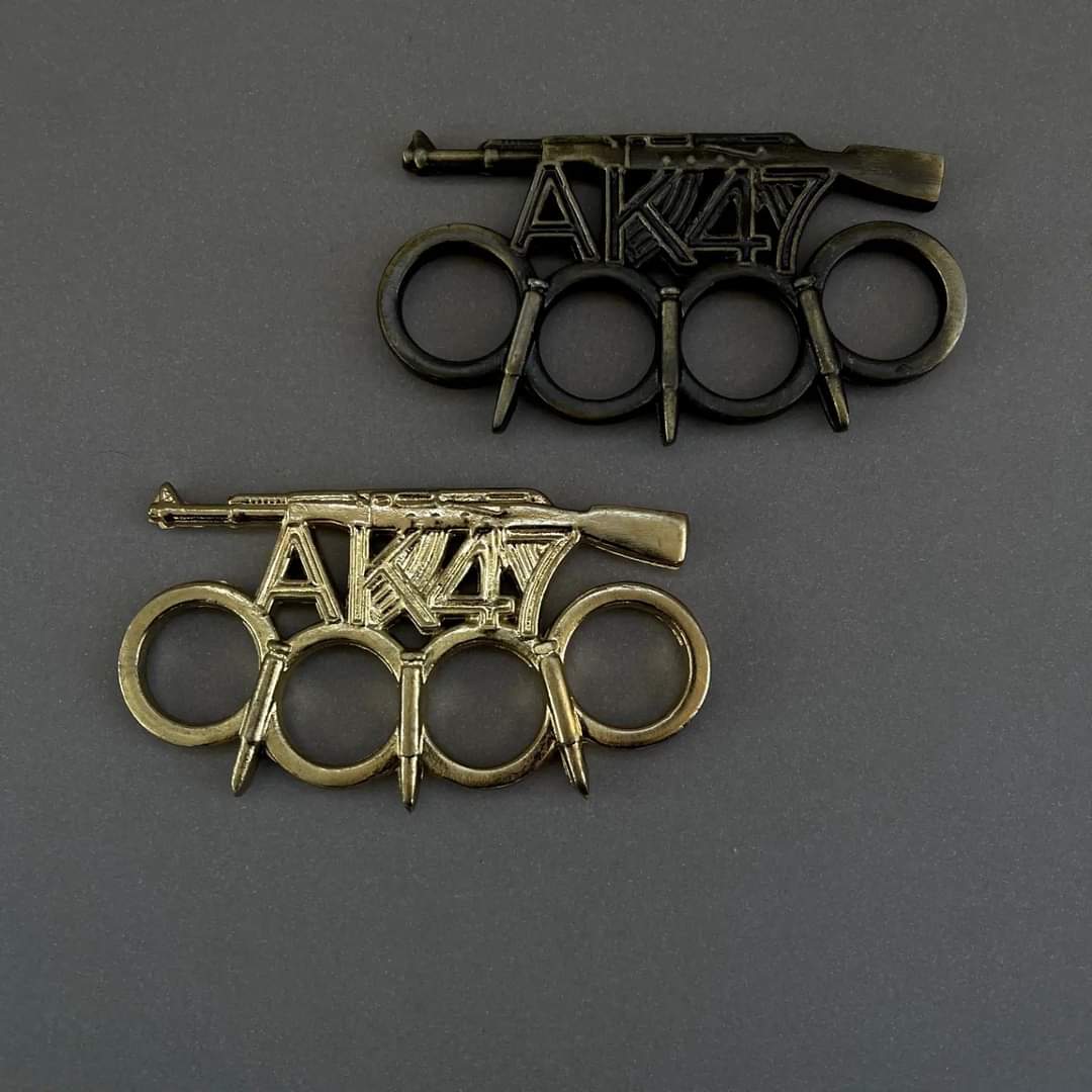 Golden Self-Defense Knuckle Punch AK-47 Style