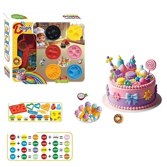 Modeling Clay Kit with 6 Jars of Dough