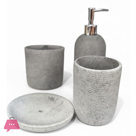 Modern Resin Bathroom Accessory Set - 4PCS